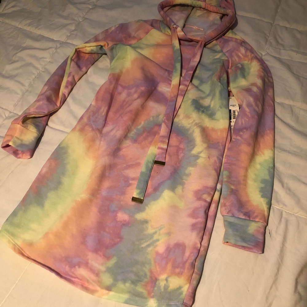 tye dye hoodie dress
